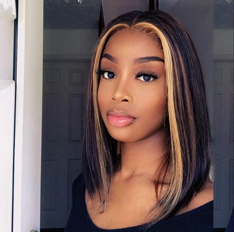Explosion Style Front Lace Straight Hair Wig European And American Women'S Wig Short Straight Hair Human Wigs Explosion Style Front Lace Straight Hair Wig European And American Women'S Wig Short Straight Hair Human Wigs